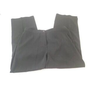 Susan Graver Style QVC Womens Pants PXL Office Black Zip Fly BLA21E